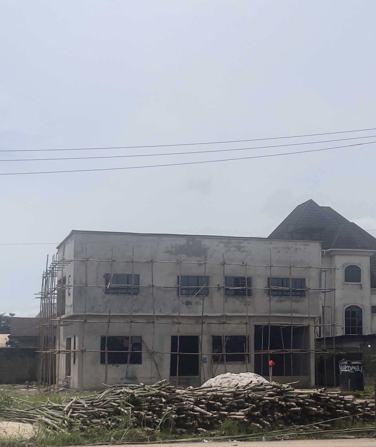 Ongoing shopping plaza renovation