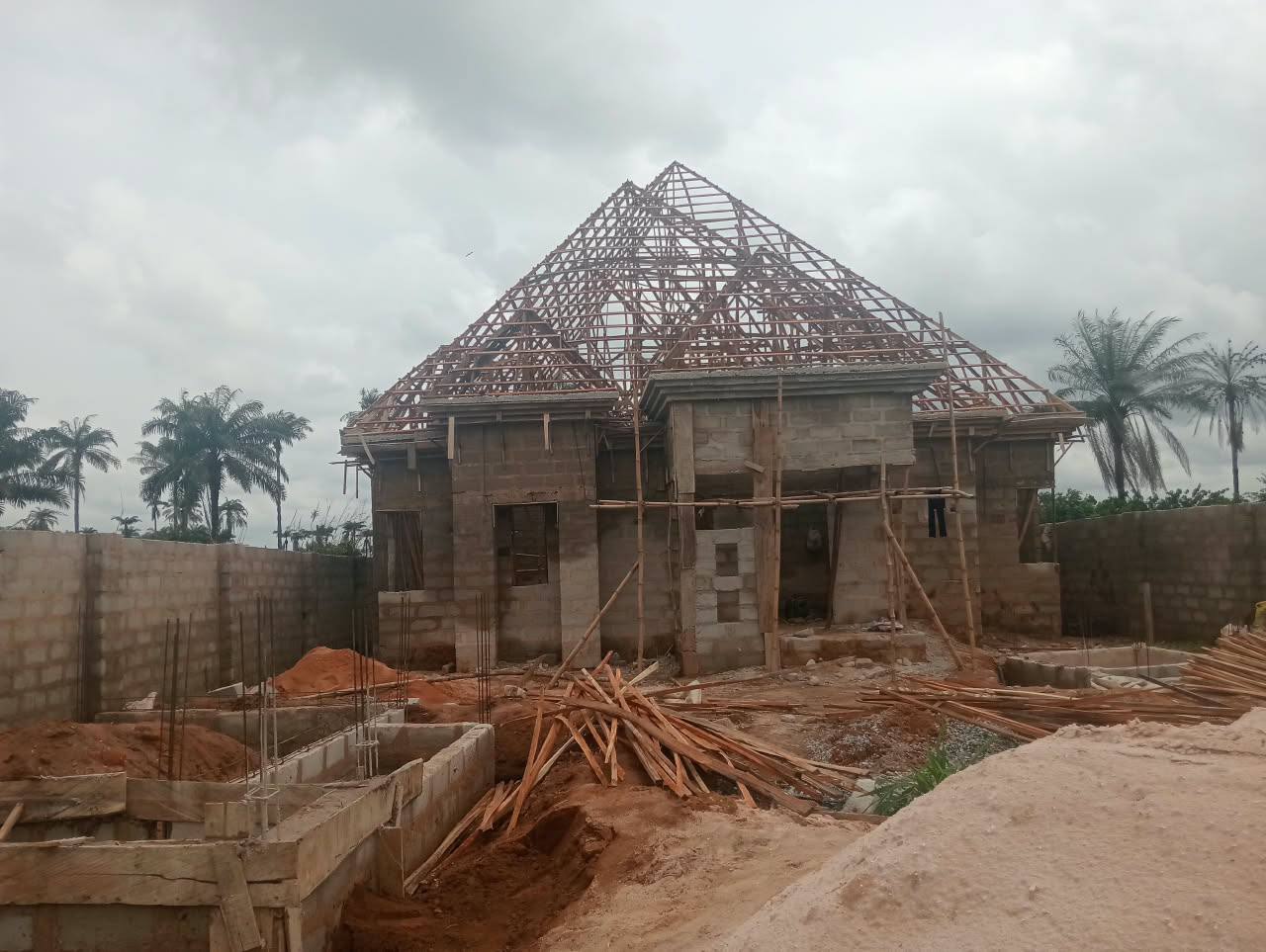 Ongoing construction project - first view