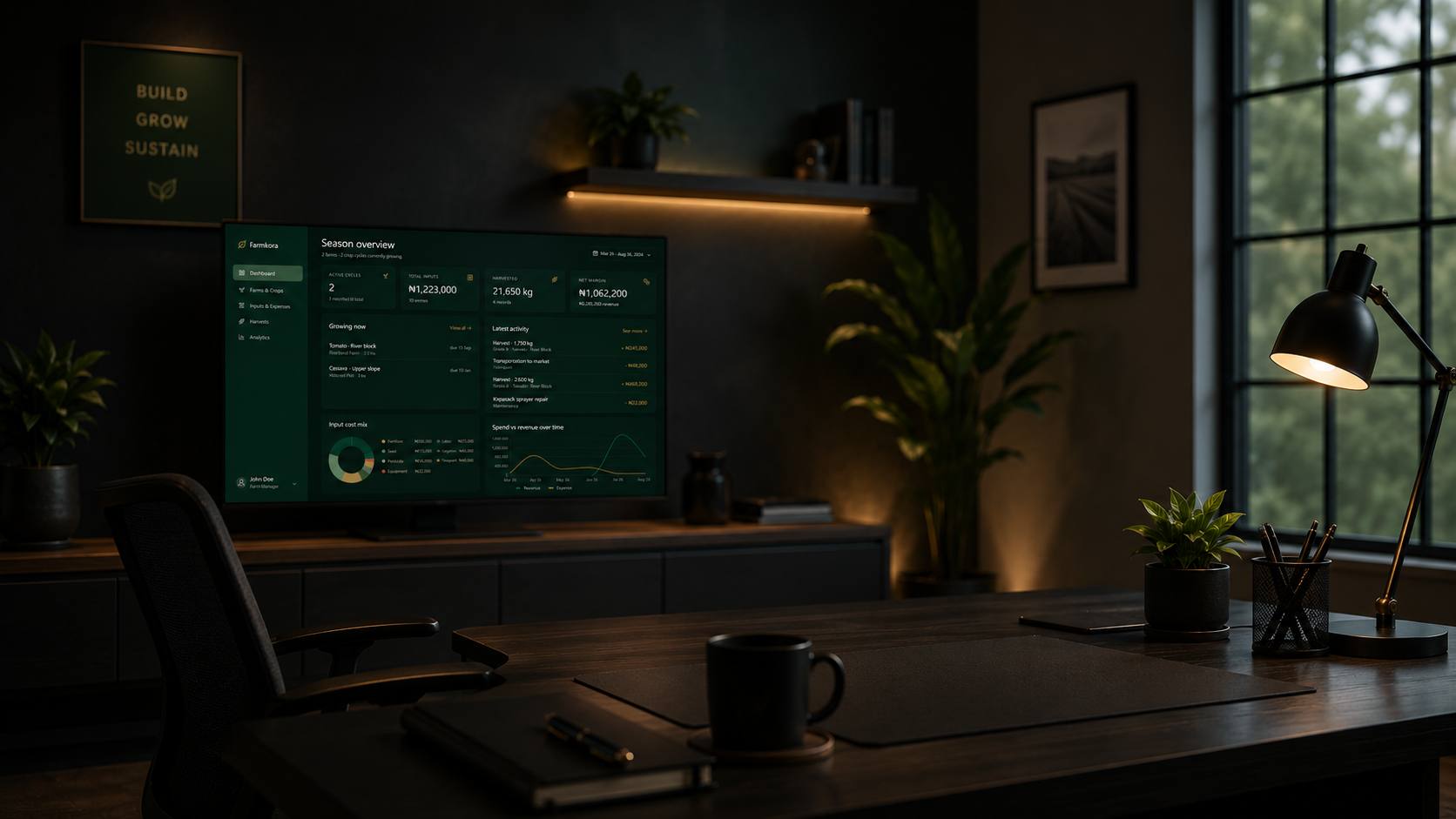 Laptop showing a software interface